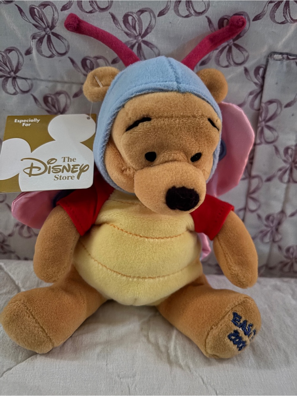 Disney Winnie the Pooh Butterfly Plush - Yellow, Pink, Blue & Red